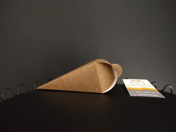 CAIXA CONE TRUFADO KRAFT - 1 UNID