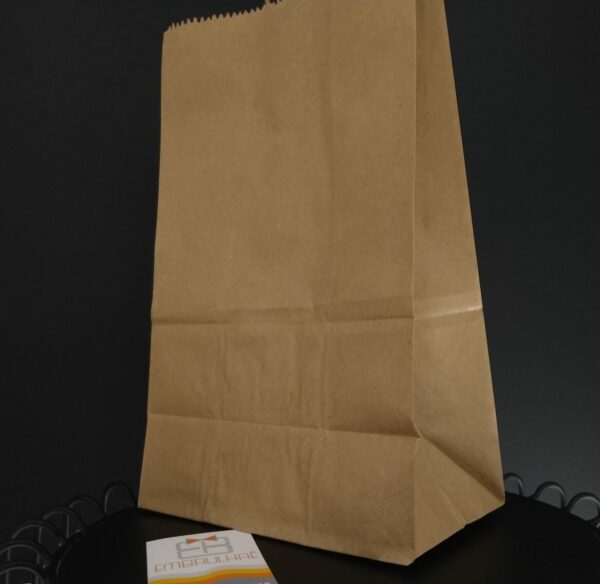 SACO KRAFT LISO M 18X28CM - 25 UNIDADES