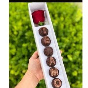 Caixa 6 doces Luxo 30x6x6cm